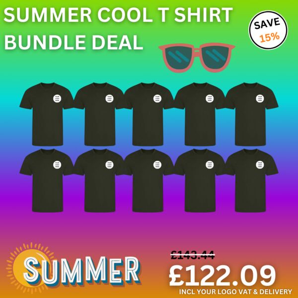 10 x Summer Cool T-Shirt Bundle Thumbnail