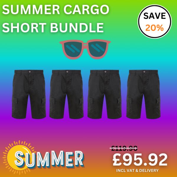 4 x Pro RTX Pro Cargo Shorts BUNDLE Thumbnail